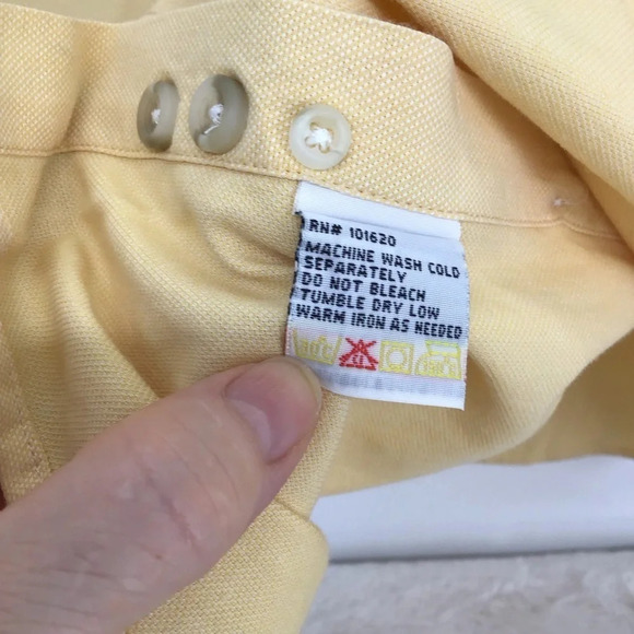 Lucchese Classics Men’s Long Sleeve Western Shirt Pale Yellow Casual Size M/L - Picture 6 of 6